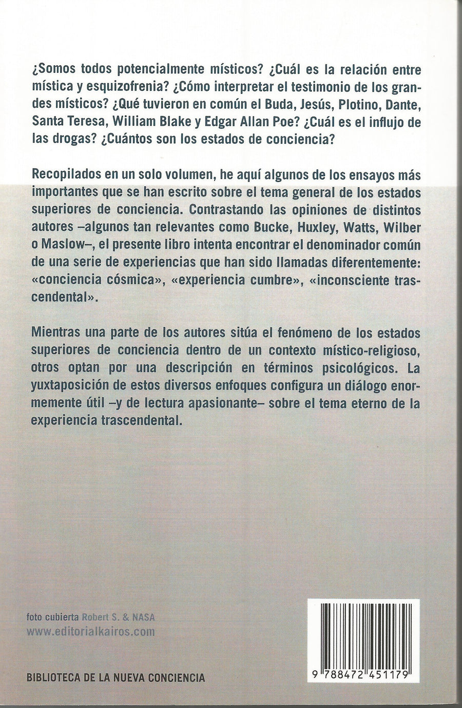 La Experiencia Mística Y Los Estados de Conciencia