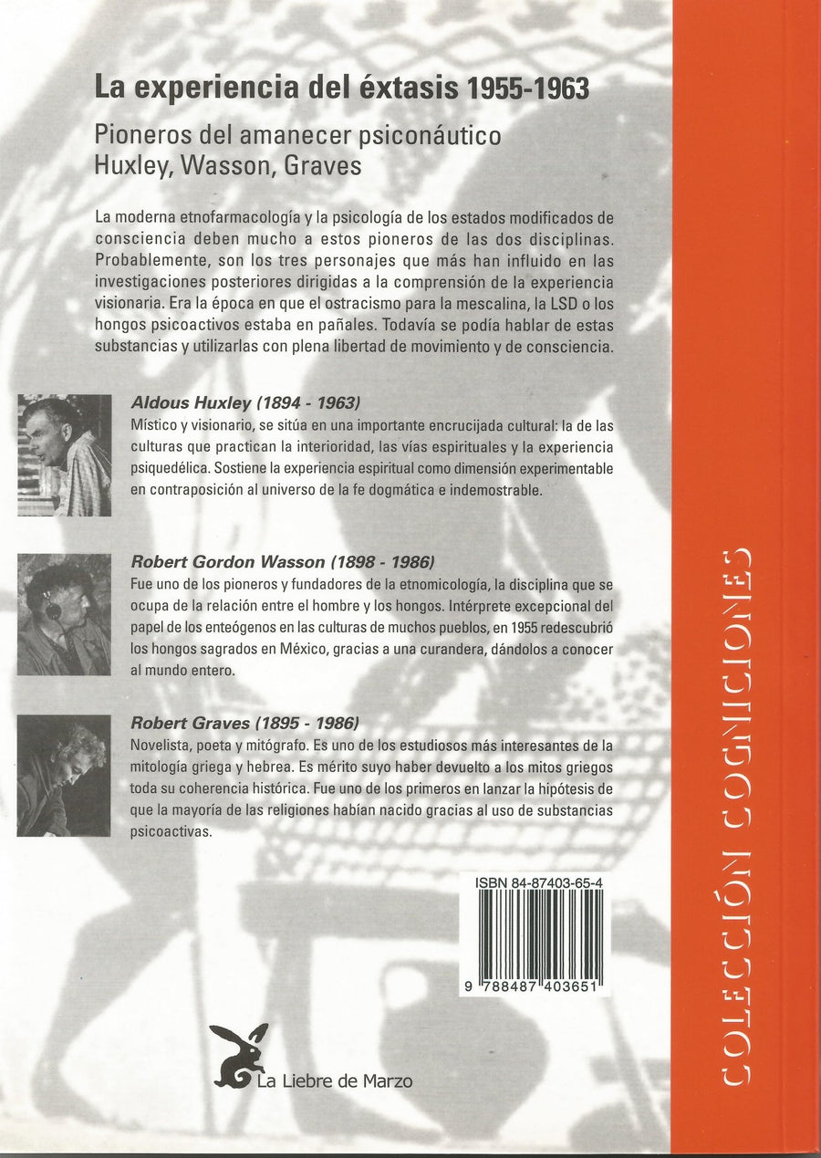 La experiencia del éxtasis 1955-1963.   Pioneros del amanecer psiconáutico - NALANDA | Tu motor de búsqueda interna