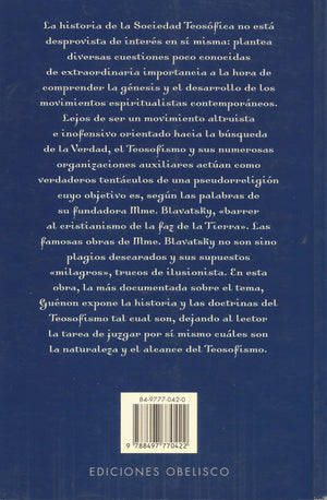 El Teosofismo.   Historia de una pseudorreligión