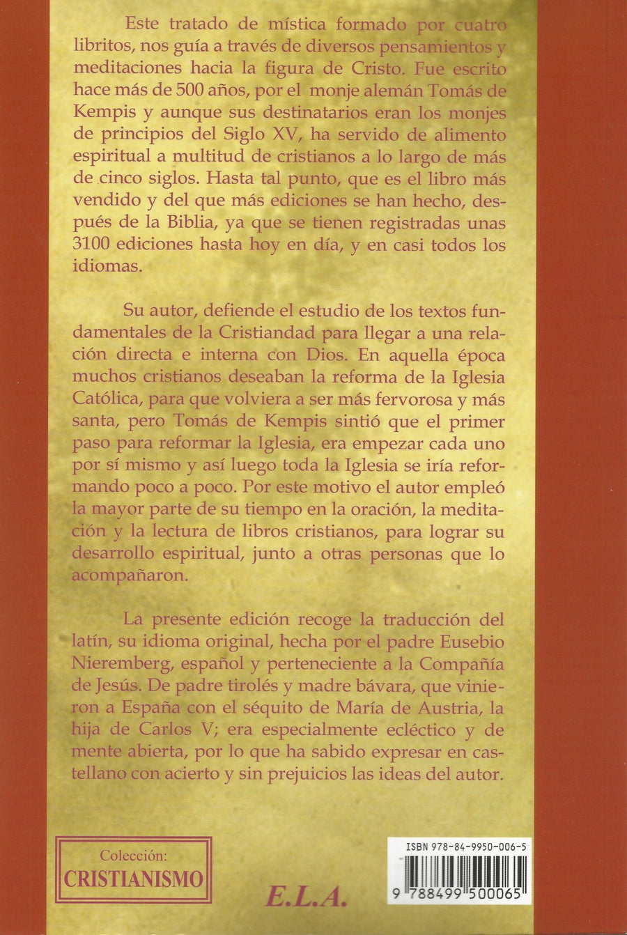Los quatro libros de la imitación de Christo y menosprecio del mundo