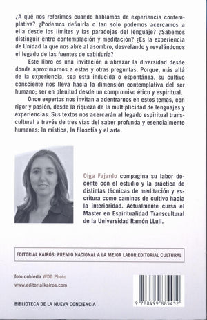 La Experiencia Contemplativa   En la Mística, la Filosofía y el Arte