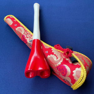 Kangling o trompeta ceremonial tibetana de pasta con estuche