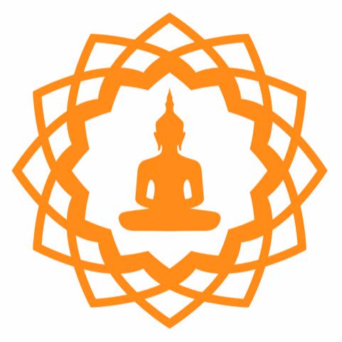 Calcomanía de mandala y silueta de Buda (recorte)