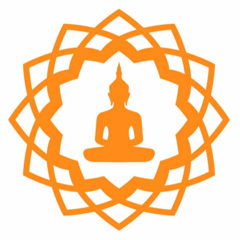 Calcomanía de mandala y silueta de Buda (recorte)
