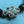 Pulsera de Arenisca Azul de 8 mm con nudo infinito, ajustable